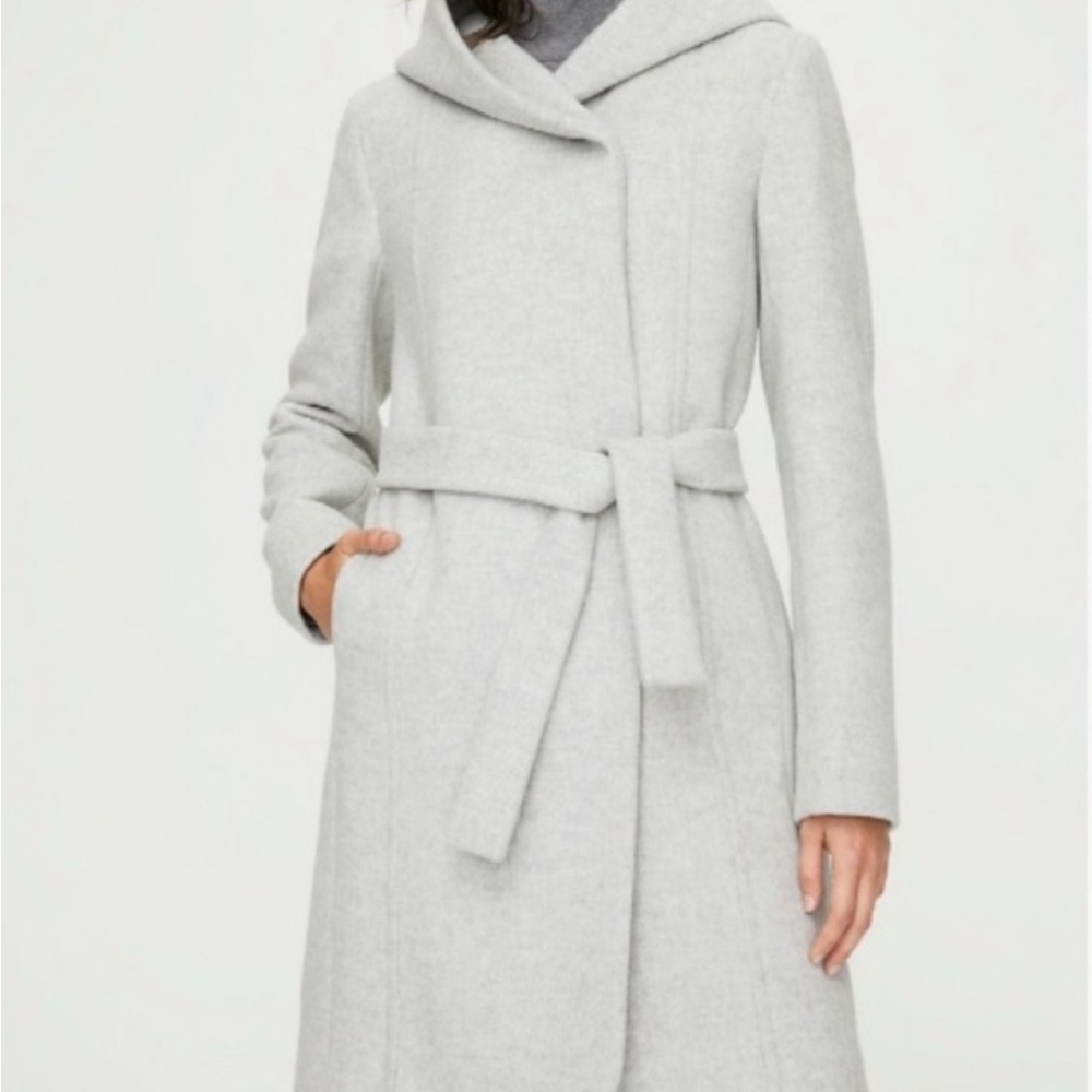 Wilfred Montgomery Wool Coat - Heather Grey
